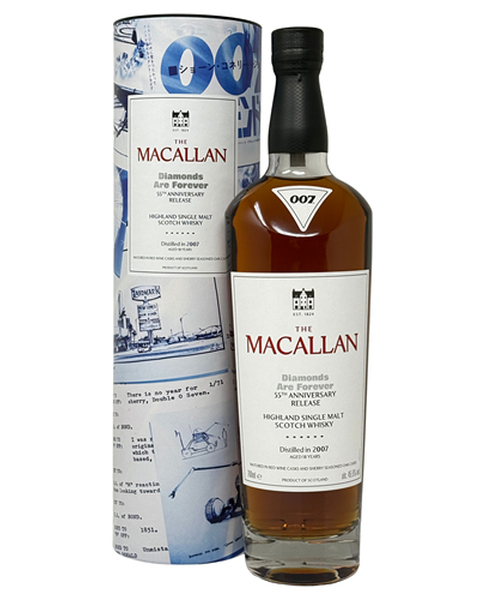 Macallan 007 - 18 years old Diamonds Are Forever 55th Release - James Bond - 0,7