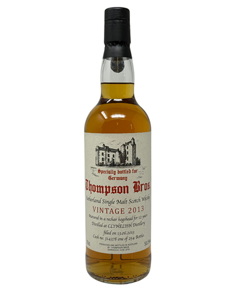 Thompson Bros. Clynelish 12 years, Rechar Hogshead #314378 - 50,1% - 0,7 lt