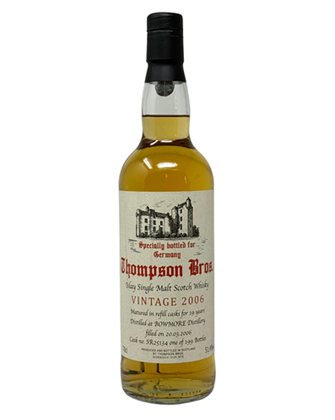 Thompson Bros. Bowmore 19 years, Refill Cask #SR25134 - 51,4% - 0,7 lt