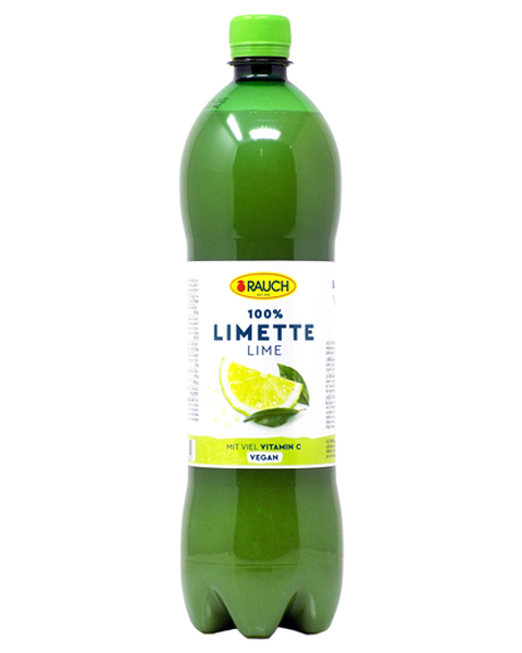Limettensaft 100% Rauch 1,0 Liter  (PET) - 1 lt