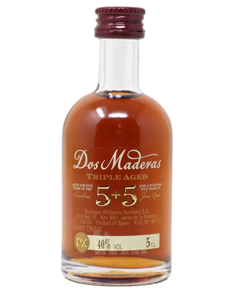 Dos Maderas Rum  PX 5 years + 5 years - MINI - 0,05 lt