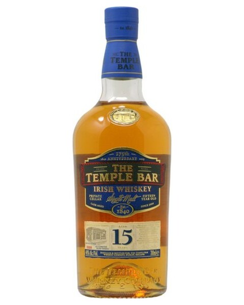 The Temple Bar 15 years Single Malt Irish Whiskey - 0,7 lt