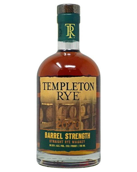 Templeton Rye Edition 2020,  Barrel Strength Straight Rye  56,55% - 0,7 lt