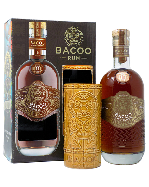 Bacoo Rum 11 years + Tiki Mug - 0,7 lt