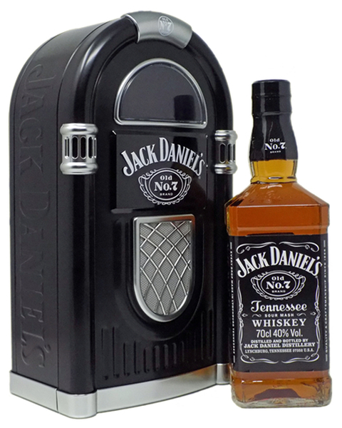 Jack Daniel's Old No. 7 Whiskey Juke Box Geschenk-Set - 0,7 lt