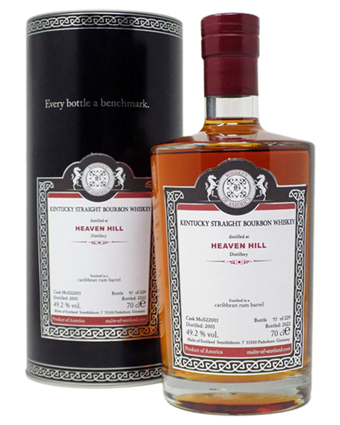Malts of Scotland Heaven Hill 2001/2022 Carribean Rum Barrel 49,2% - 0,7 lt