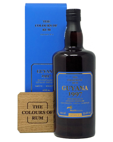The Colours of Rum  GUYANA 1997/2022 UITVLUGT - No 6 - 53,4% - 0,7 lt