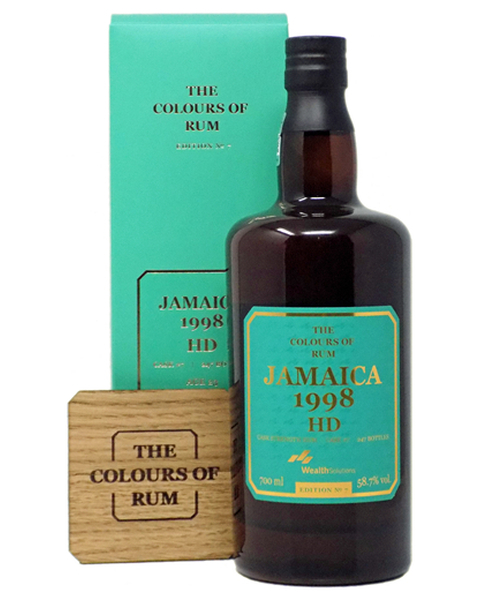 The Colours of Rum  JAMAICA 1998/2022 HAMPDEN - No 7 - 58,7% - 0,7 lt