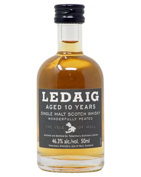 Ledaig 10 years old Single Malt Whisky-MINI - 0,05 lt
