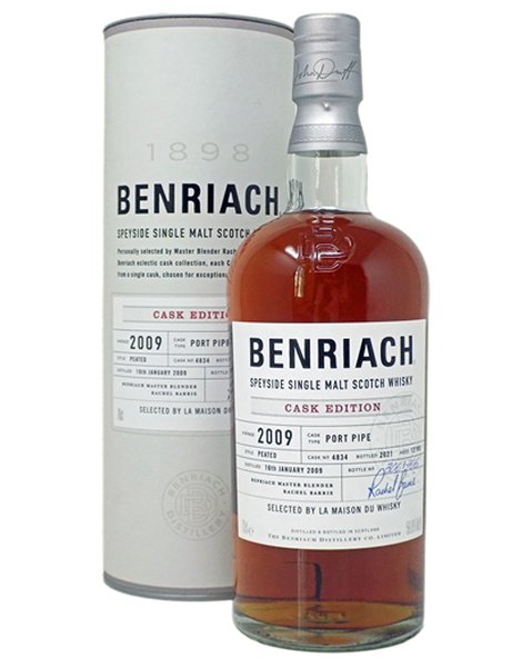 BenRiach 12 years 2009/2021  Peated Port Single Cask #4834 - 59,8% - 0,7 lt