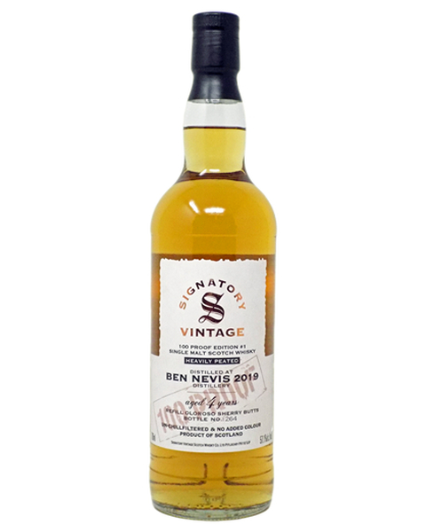 Signatory Ben Nevis Heavily Peated 4 Years 2019/2023 100-Proof Edition #1- 57,1%