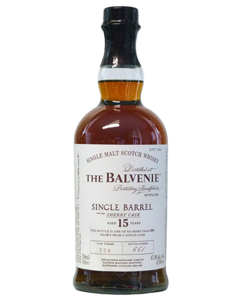 Balvenie 15 years, Single Barrel, Sherry Cask - 0,7 lt