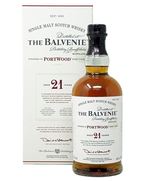 Balvenie 21 years,  Port Wood - 0,7 lt