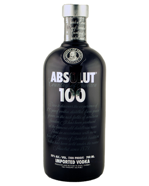 Absolut 100, 50% (black bottle) - 0,7 lt